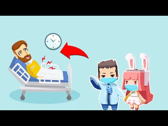 【木鱼】迷你世界: 鱼玲扮演医生,帮助生病的大叔恢复健康!